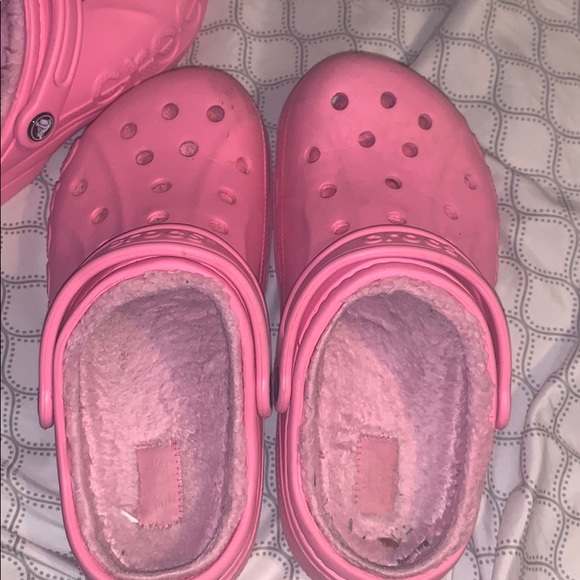 Pink Fur Lined Crocs - Picture 8 of 8